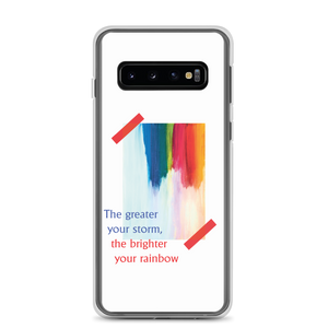 Samsung Galaxy S10 Rainbow Samsung Case White by Design Express