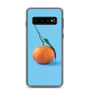 Samsung Galaxy S10 Orange on Blue Samsung Case by Design Express