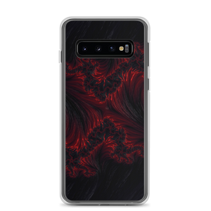 Samsung Galaxy S10 Black Red Fractal Art Samsung Case by Design Express