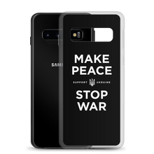 Make Peace Stop War (Support Ukraine) Black Samsung Case by Design Express