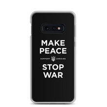 Samsung Galaxy S10e Make Peace Stop War (Support Ukraine) Black Samsung Case by Design Express