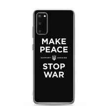 Samsung Galaxy S20 Make Peace Stop War (Support Ukraine) Black Samsung Case by Design Express