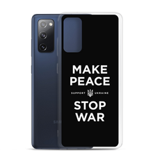 Make Peace Stop War (Support Ukraine) Black Samsung Case by Design Express