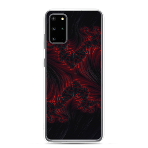 Samsung Galaxy S20 Plus Black Red Fractal Art Samsung Case by Design Express