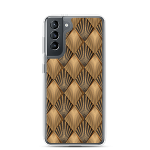 Samsung Galaxy S21 Golden Art Deco Pattern Samsung Case by Design Express