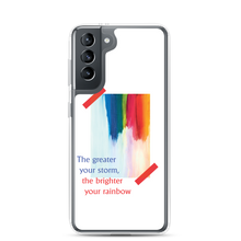 Samsung Galaxy S21 Rainbow Samsung Case White by Design Express