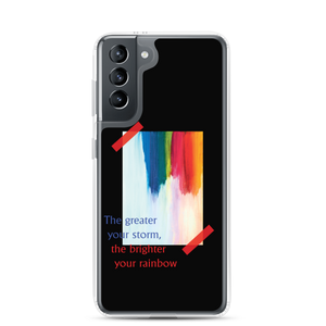 Samsung Galaxy S21 Rainbow Samsung Case Black by Design Express