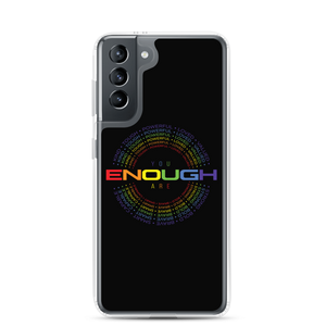 You Are Enough (Colorful) Clear Case for Samsung®