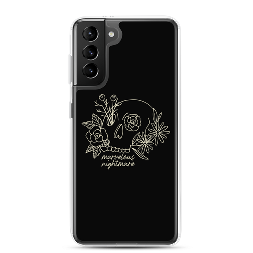 Samsung Galaxy S21 Plus Marvelous Nightmare Flower Skull Samsung Case by Design Express