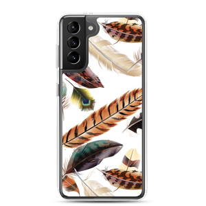 Samsung Galaxy S21 Plus Feathers Pattern Samsung Case by Design Express