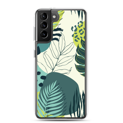 Samsung Galaxy S21 Plus Fresh Tropical Leaf Pattern Samsung Case by Design Express