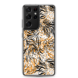 Samsung Galaxy S21 Ultra Tiger Seamless Pattern Samsung Case by Design Express