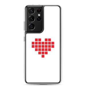 Samsung Galaxy S21 Ultra I Heart U Pixel Samsung Case by Design Express