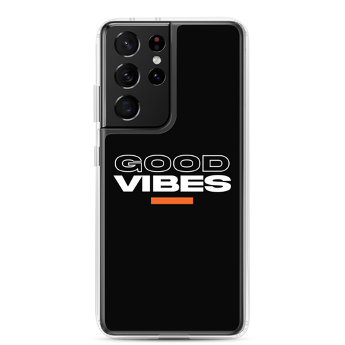 Samsung Galaxy S21 Ultra Good Vibes Text Samsung Case by Design Express