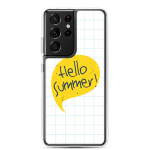 Samsung Galaxy S21 Ultra Hello Summer Yellow Samsung Case by Design Express