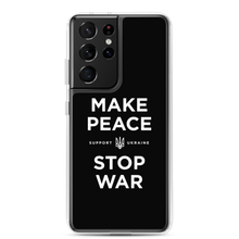 Samsung Galaxy S21 Ultra Make Peace Stop War (Support Ukraine) Black Samsung Case by Design Express