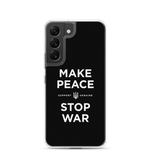 Samsung Galaxy S22 Make Peace Stop War (Support Ukraine) Black Samsung Case by Design Express