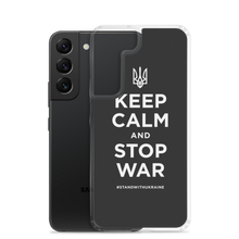 Keep Calm and Stop War (Support Ukraine) White Print Samsung Case by Design Express