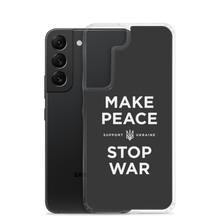 Make Peace Stop War (Support Ukraine) Black Samsung Case by Design Express