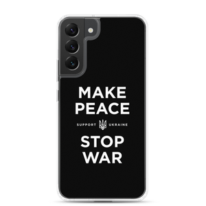 Samsung Galaxy S22 Plus Make Peace Stop War (Support Ukraine) Black Samsung Case by Design Express