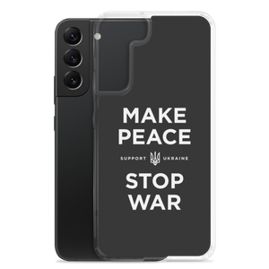 Make Peace Stop War (Support Ukraine) Black Samsung Case by Design Express