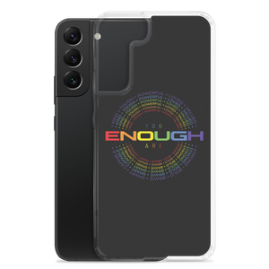 You Are Enough (Colorful) Clear Case for Samsung®