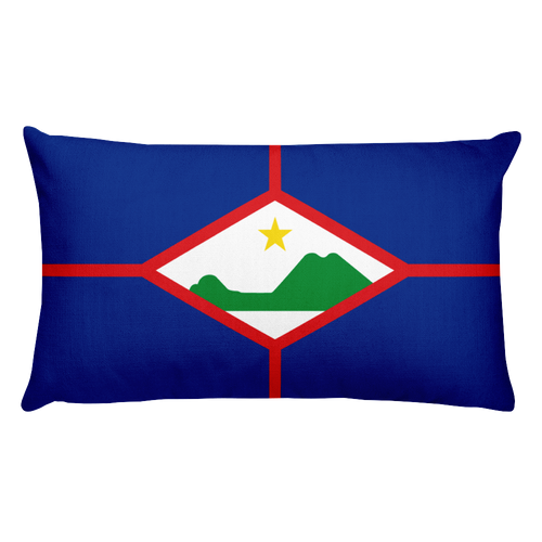 Default Title Sint Eustatius Flag Allover Print Rectangular Pillow Home by Design Express