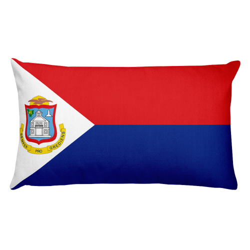 Default Title Sint Maarten Flag Allover Print Rectangular Pillow Home by Design Express