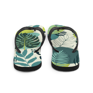 Fresh Tropical Leaf Pattern Flip-Flops by Design Express