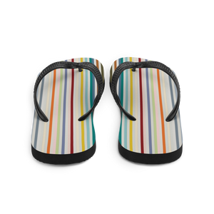 Colorfull Stripes Flip-Flops by Design Express