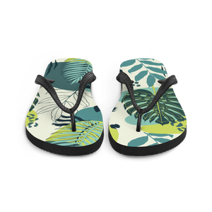 Fresh Tropical Leaf Pattern Flip-Flops by Design Express