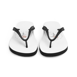 Be the change that you wish to see in the world Spirit White Flip-Flops by Design Express