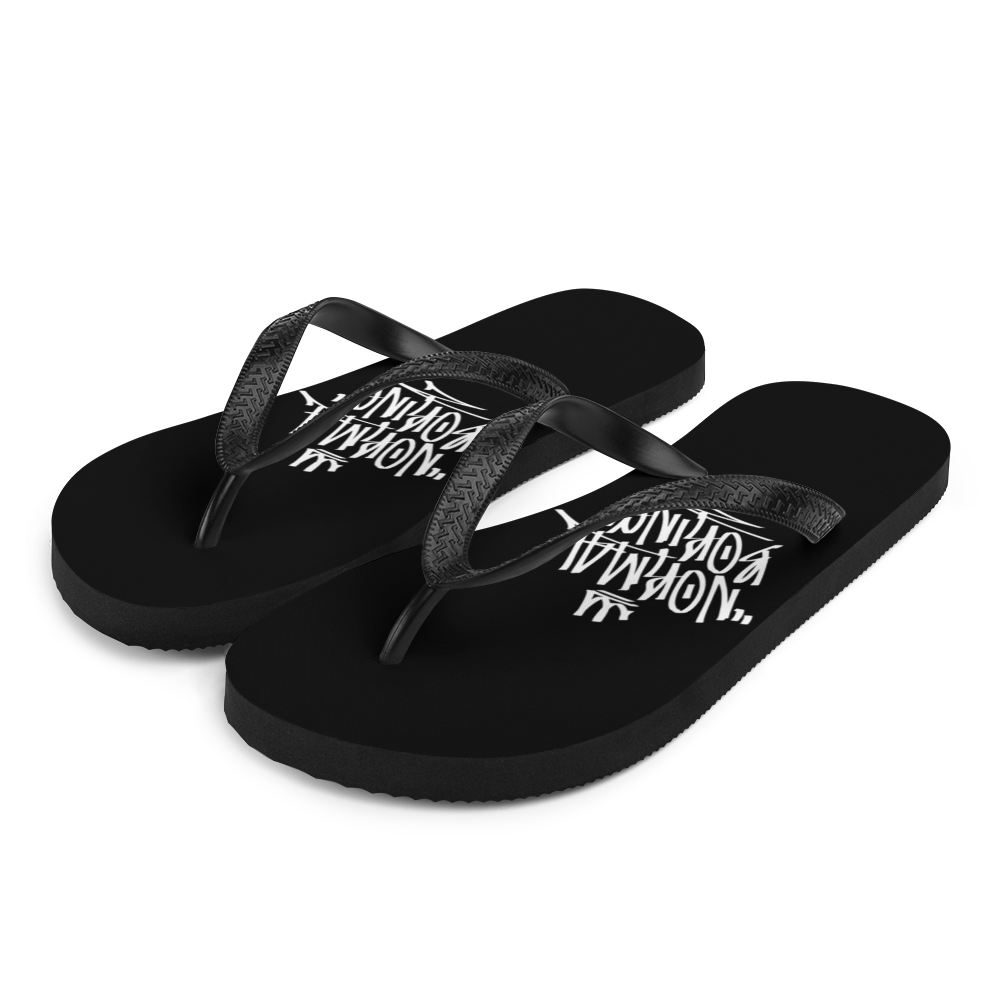 S Normal is Boring Graffiti (motivation) Flip-Flops by Design Express