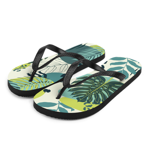 S Fresh Tropical Leaf Pattern Flip-Flops by Design Express