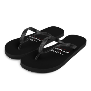 S I Love My Wife (Funny) Flip-Flops by Design Express