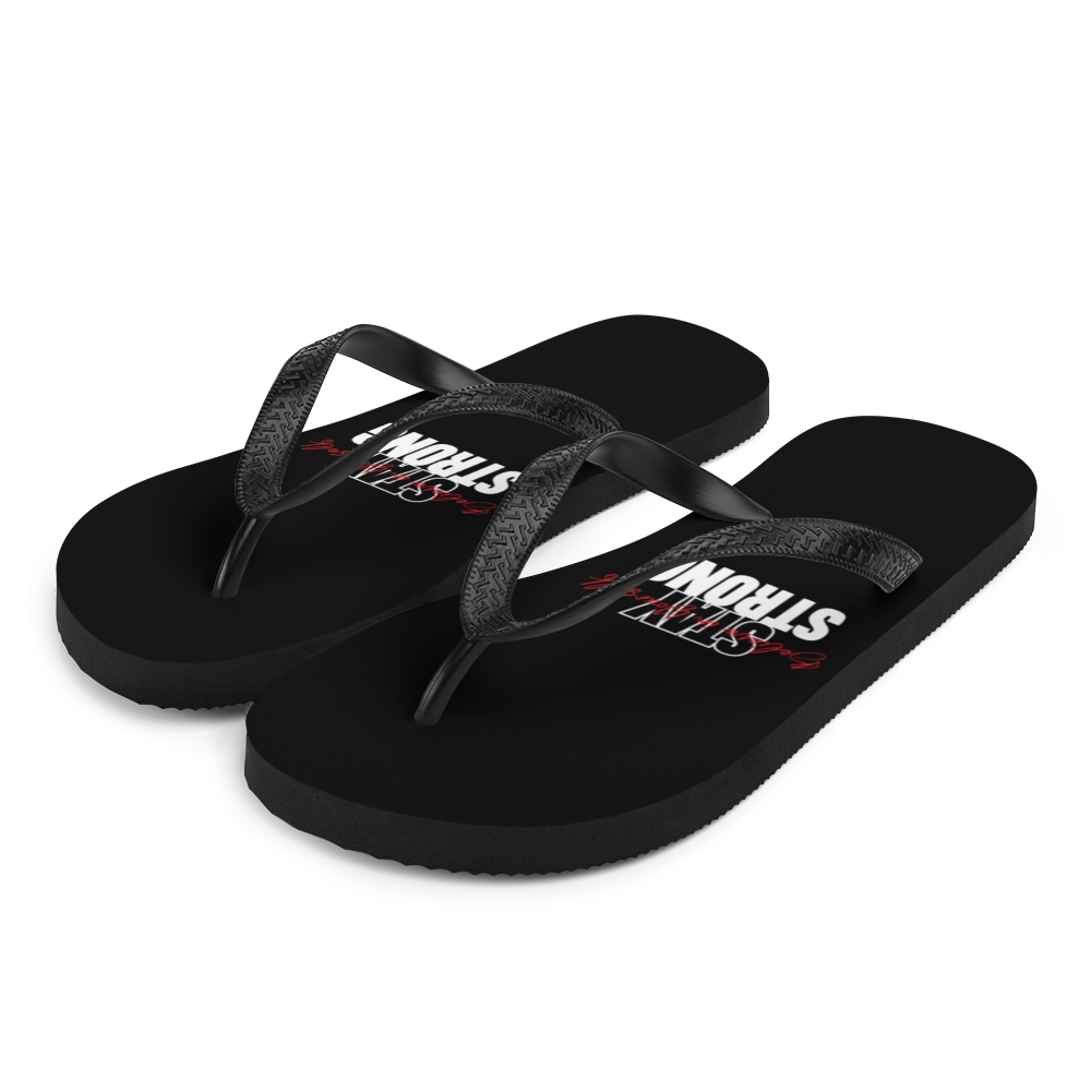 S Stay Strong, Believe in Yourself Flip-Flops by Design Express