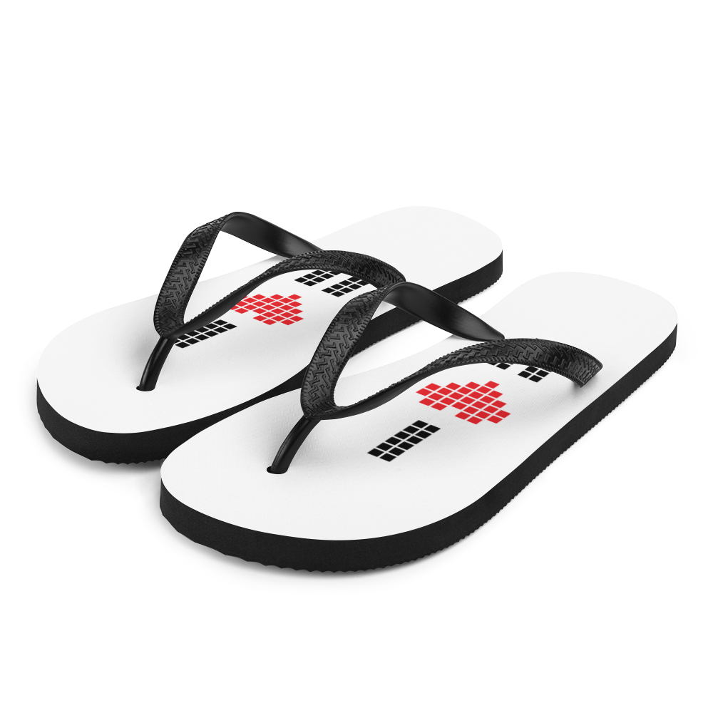 S I Heart U Pixel Flip-Flops by Design Express