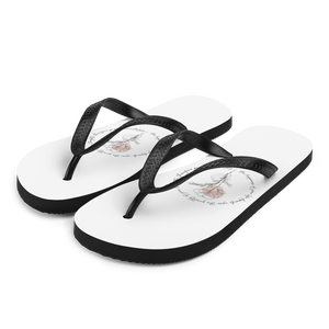 S the happiness of your life deppends upon the quality of your thoughts Flip-Flops by Design Express