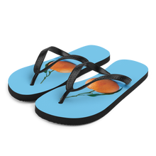 S Orange on Blue Flip-Flops by Design Express