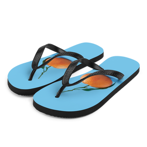 S Orange on Blue Flip-Flops by Design Express