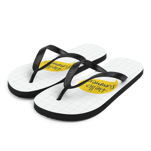 S Hello Summer Yellow Flip-Flops by Design Express