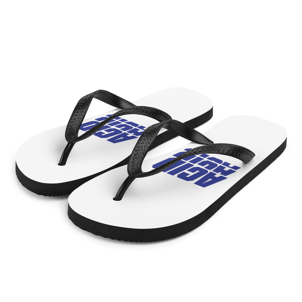 S ACID Blue Flip-Flops by Design Express