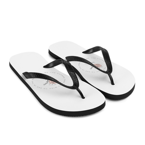 Be the change that you wish to see in the world Spirit White Flip-Flops by Design Express