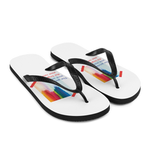 Rainbow Flip-Flops White by Design Express