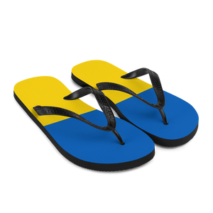 Ukraine Flag (Support Ukraine) Flip-Flops by Design Express