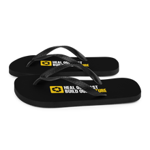 Heal our past, build our future (Motivation) Flip-Flops by Design Express