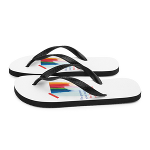 Rainbow Flip-Flops White by Design Express