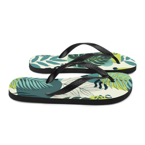 Fresh Tropical Leaf Pattern Flip-Flops by Design Express