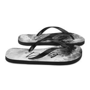 Dirty Abstract Ink Art Flip-Flops by Design Express