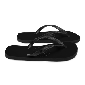 Be the change that you wish to see in the world Black Flip-Flops by Design Express